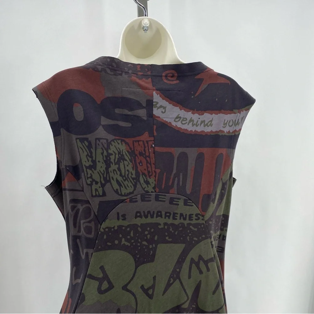 Rundholz Black Label red & green abstract print dress - Picture 5 of 11